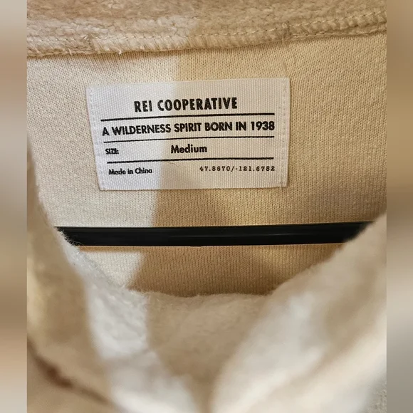 NWT REI Hemp Cotton Fleece Pullover Sweater Medium - Picture 5 of 9